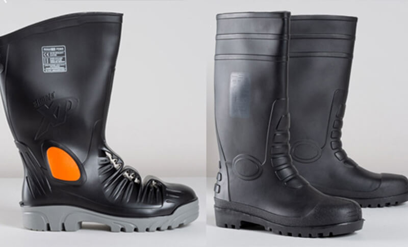Bottes De Pluie Hommes Portwest FW90 - Imperméables PVC - Antidérapantes - Certifiées CE - Taille EU