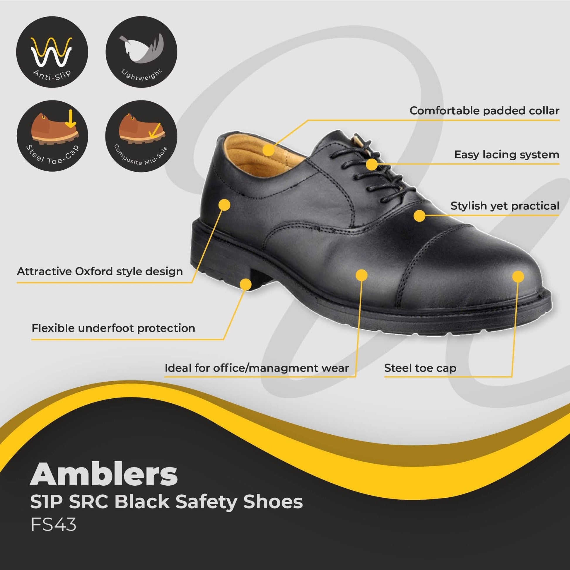 amblers s1p src black safety shoes fs43 dd376 06