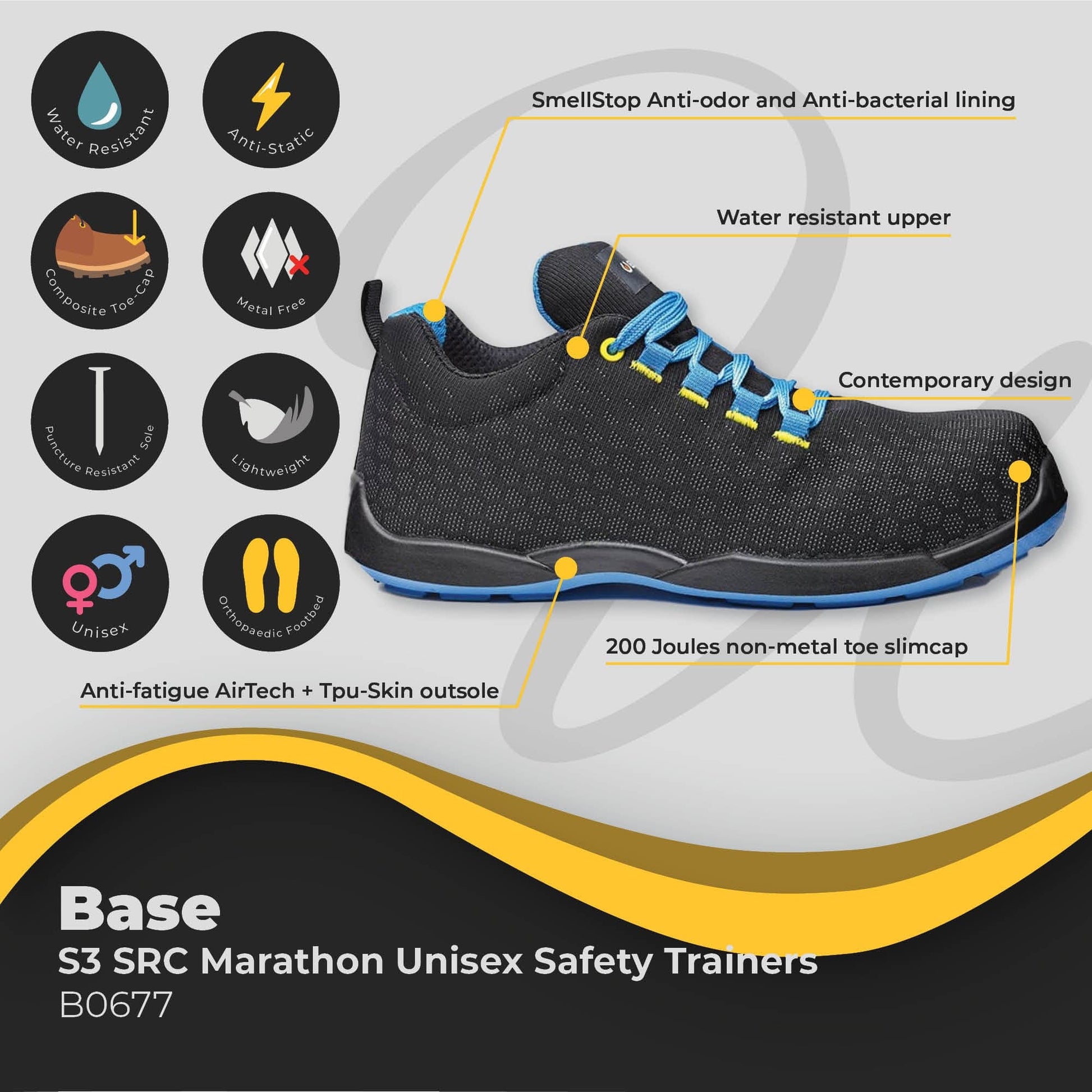 base marathon s3 unisex safety trainer b067