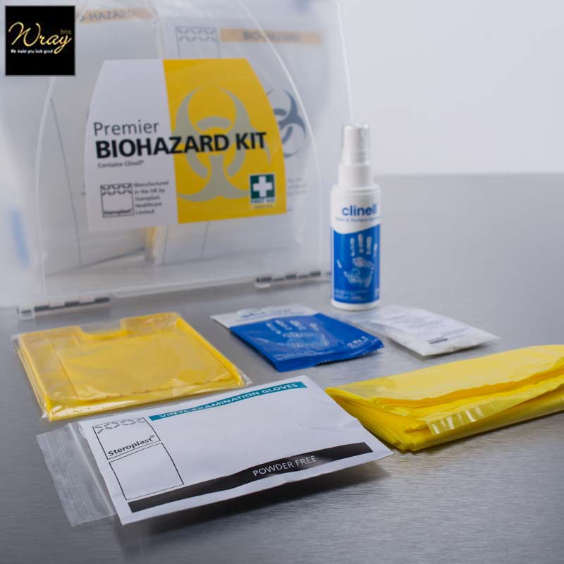 bio hazard kit three applications open