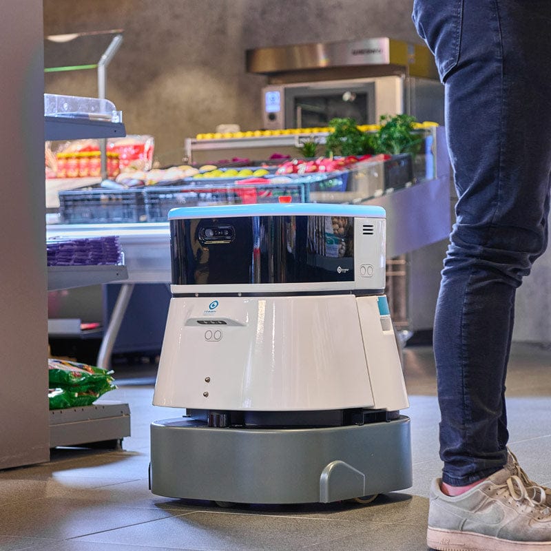 robotic scrubber dryer for supermarkets
