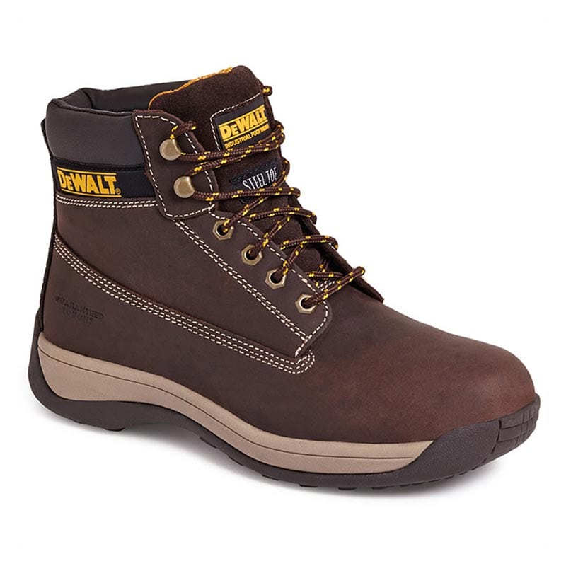 dewalt apprentice nubuck safety hiker boot brown
