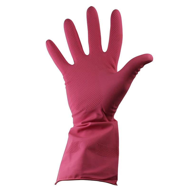 household rubber gloves pink