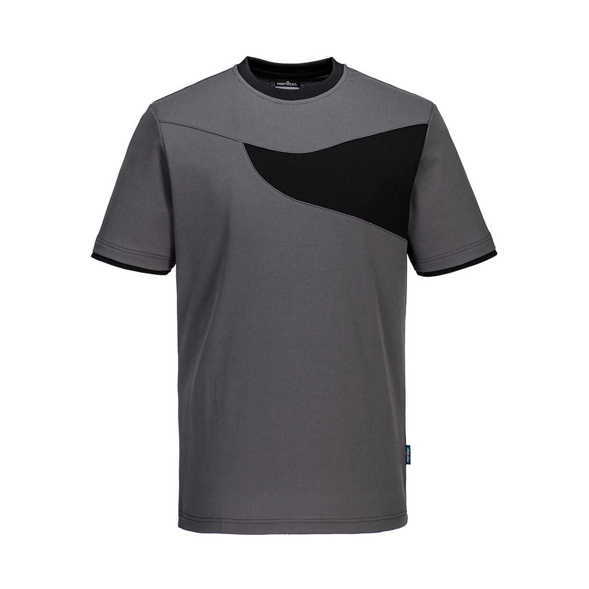 Portwest PW2 Cotton Comfort T-Shirt PW211 Zoom grey/Black