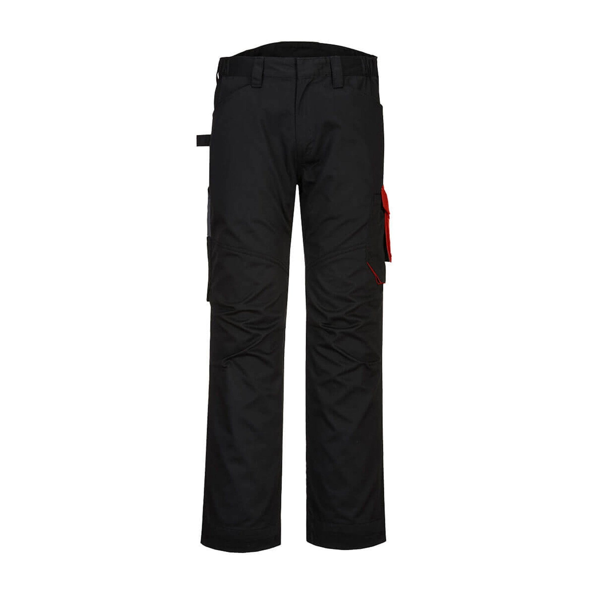 Portwest PW2 Service Trousers PW240 Black/Red