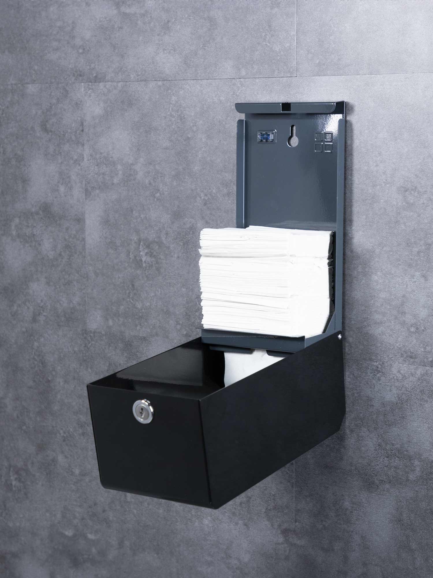 toilet tissue black bulk pack dispenser