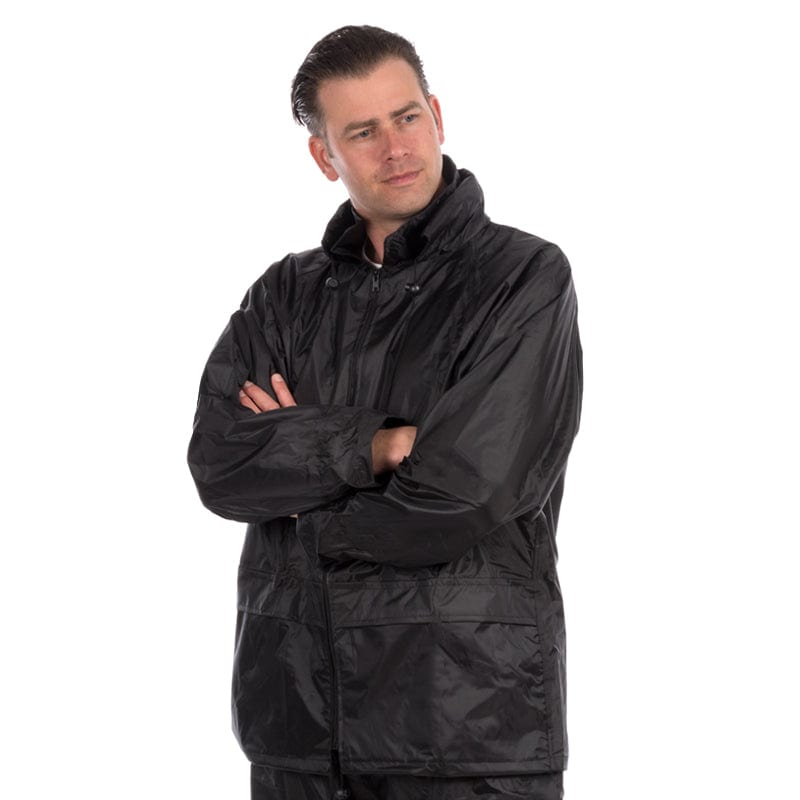 black classic rain jacket s440