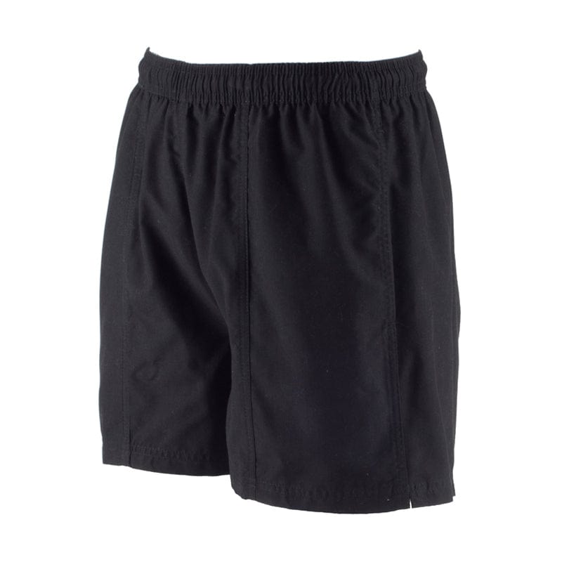 black drawcord athletic shorts