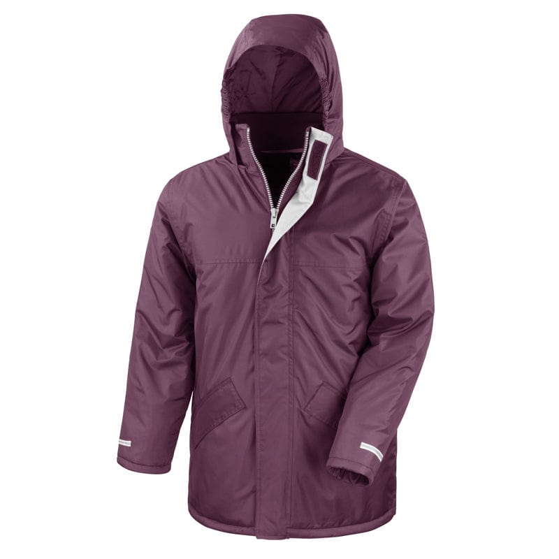 burgundy storm flap jacket