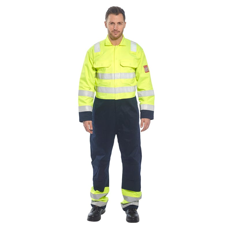flame resistant anti static portwest coverall