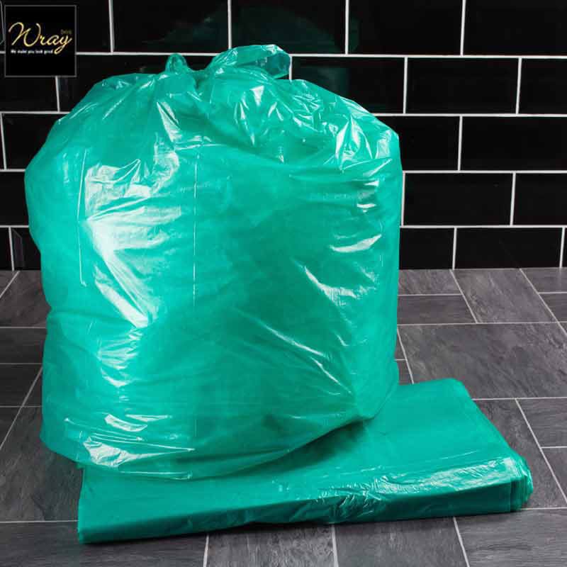 green colour coded refuse sacks
