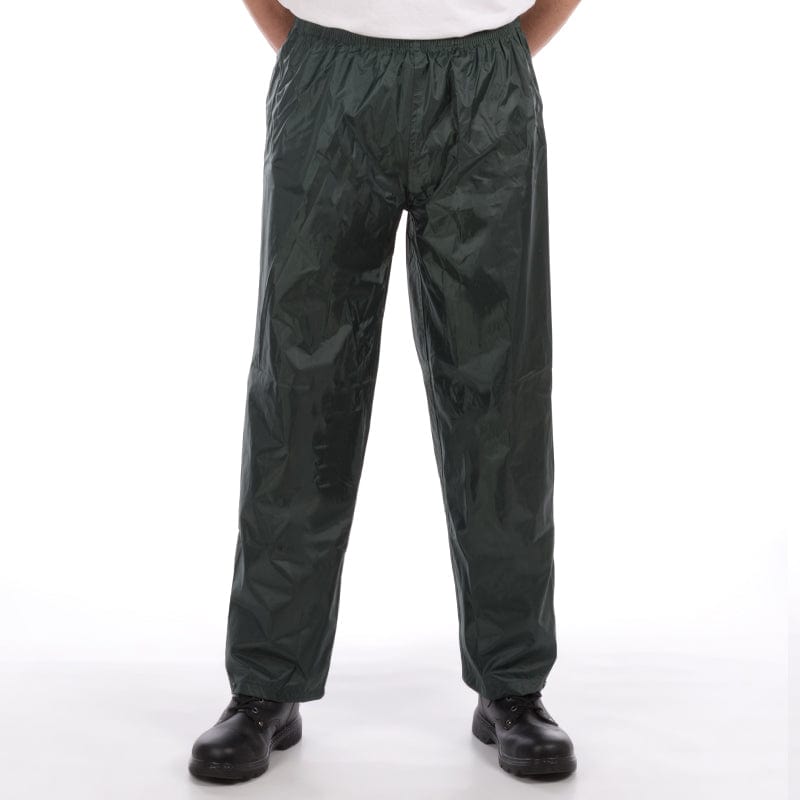 green waterproof trousers