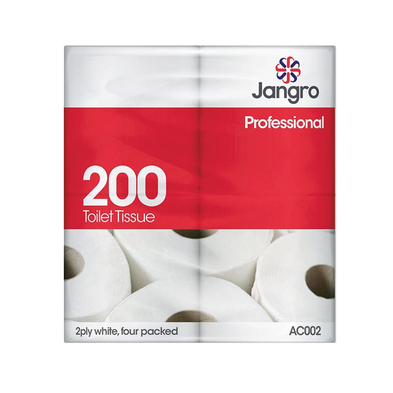 jangro toilet roll twin wrapped 200 sheet