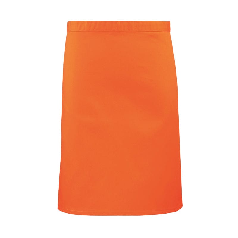 orange half size waist apron
