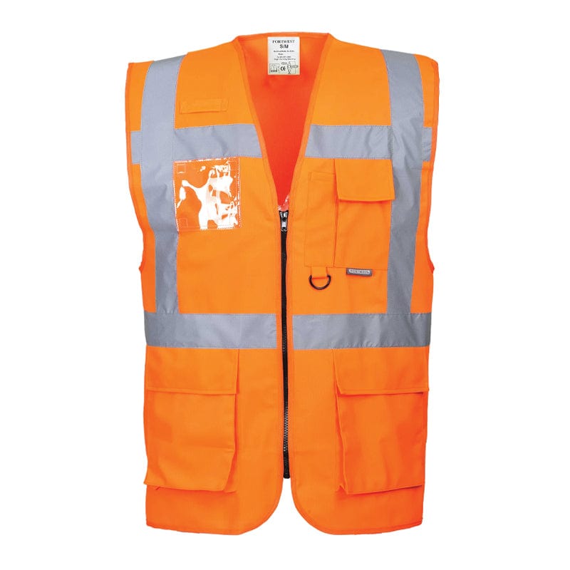 orange lightweight hi vis vest