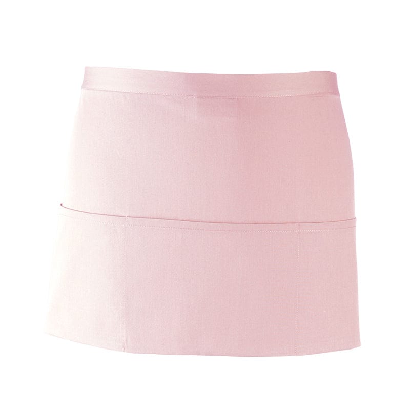 pink short style bar apron
