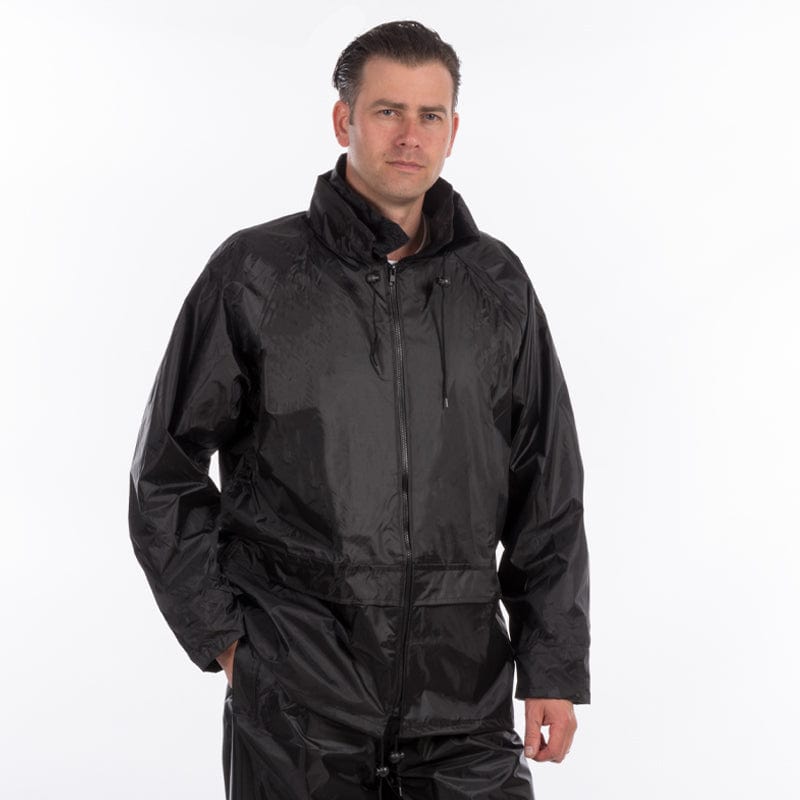 PORTWEST Classic Yellow Rain Jacket – Waterproof, Sealed Seams, Men’s S-6XL US440