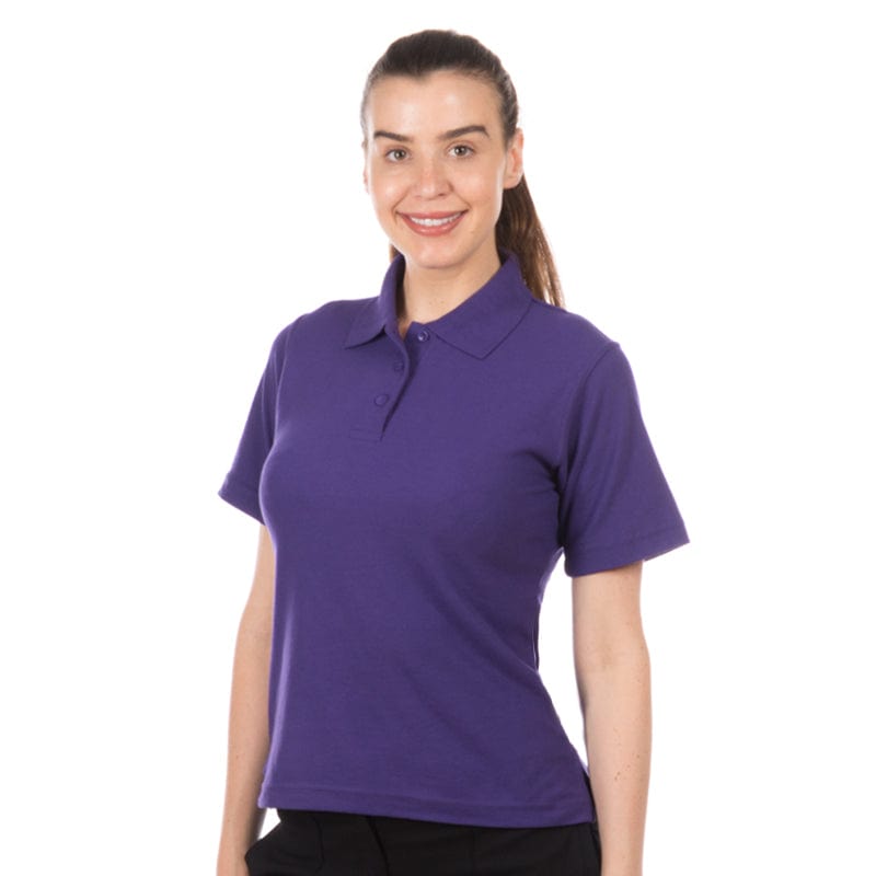 purple ladies polo shirt uc106