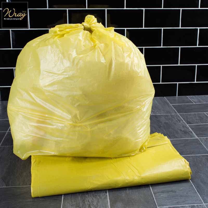 yellow colour coded refuse sacks