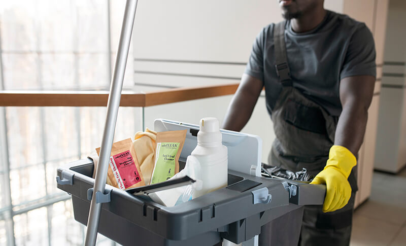 Cleaning Caddies, Carts & Trolleys
