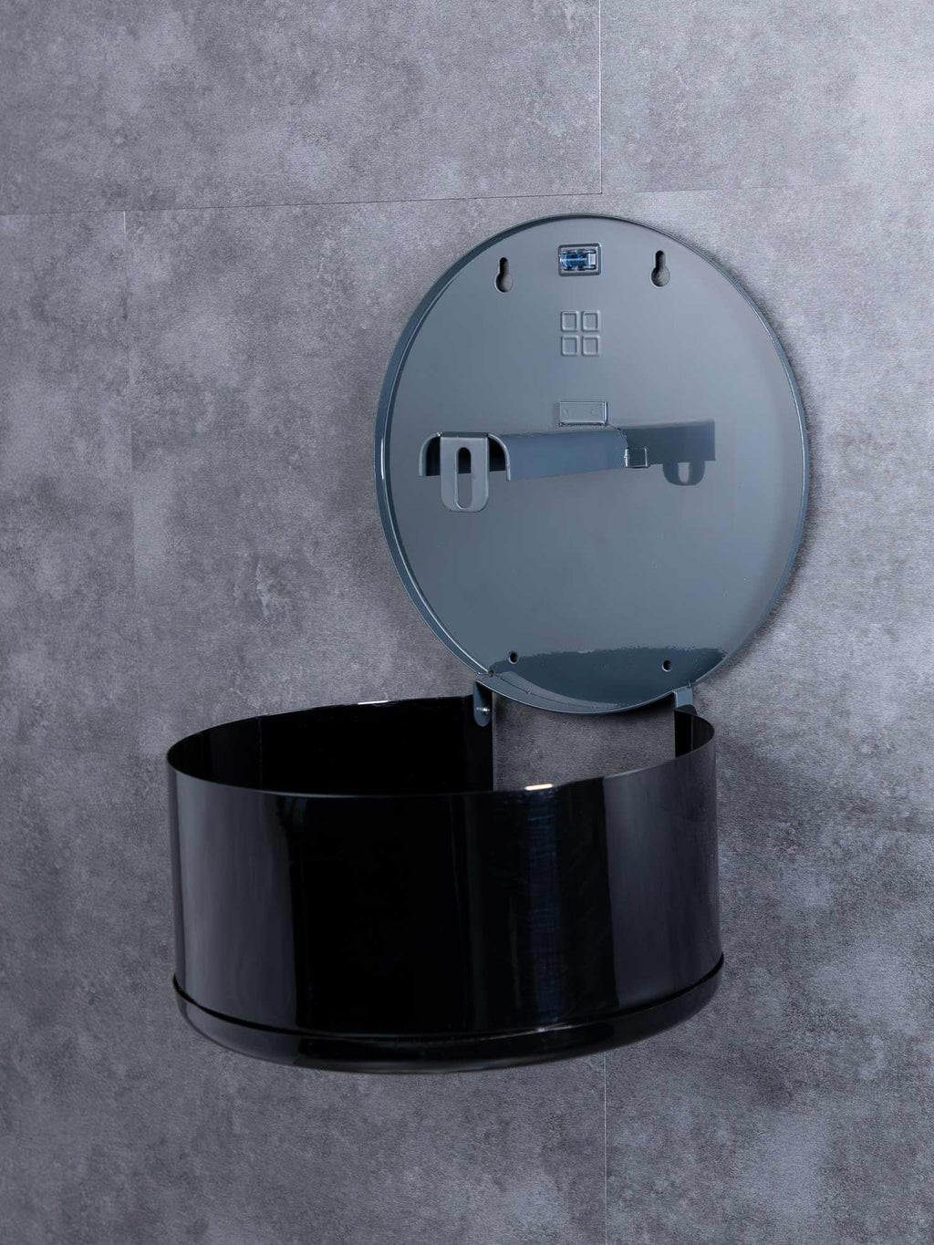 10 inch jumbo paper dispenser black