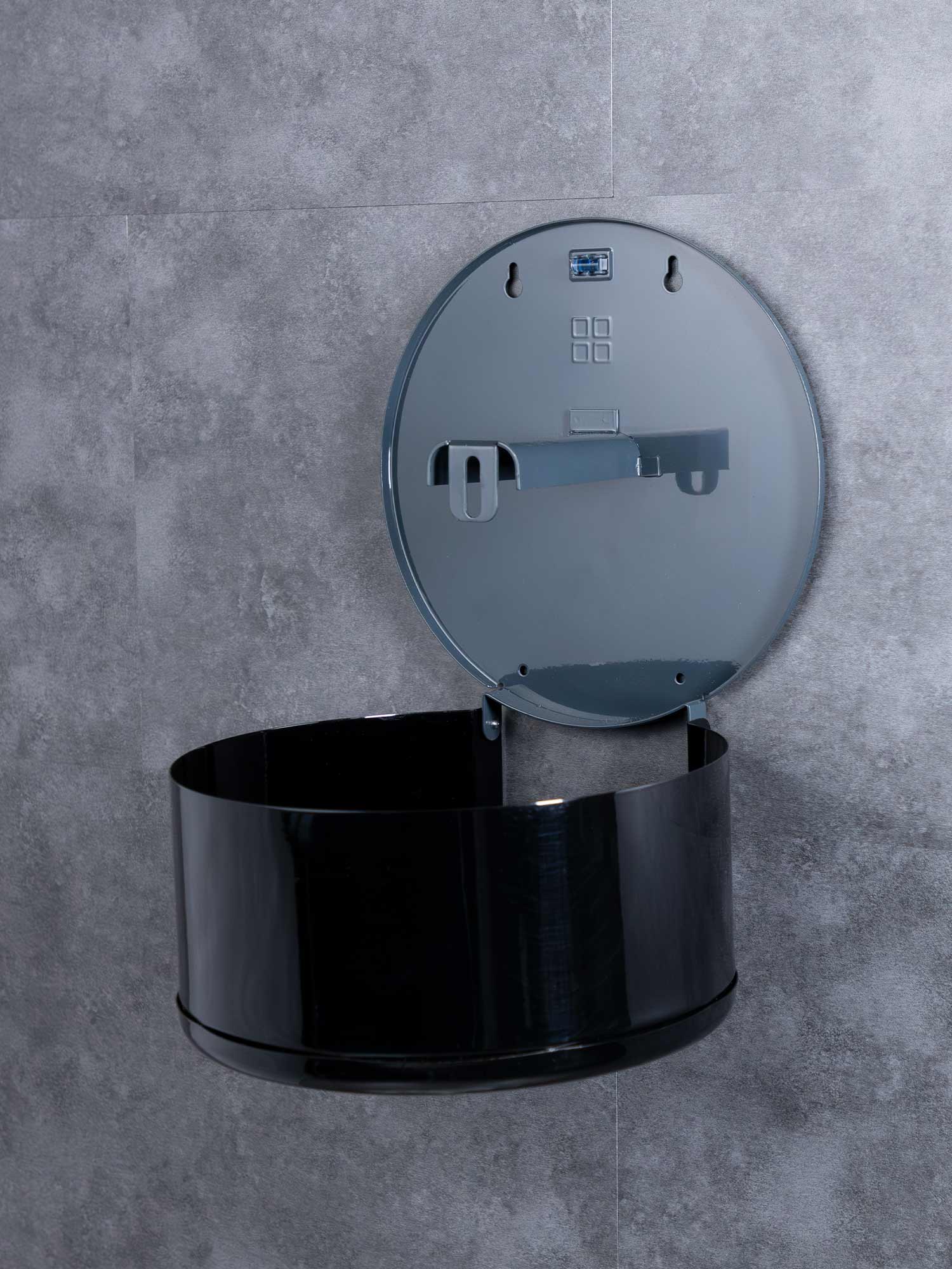 10 inch jumbo paper dispenser black
