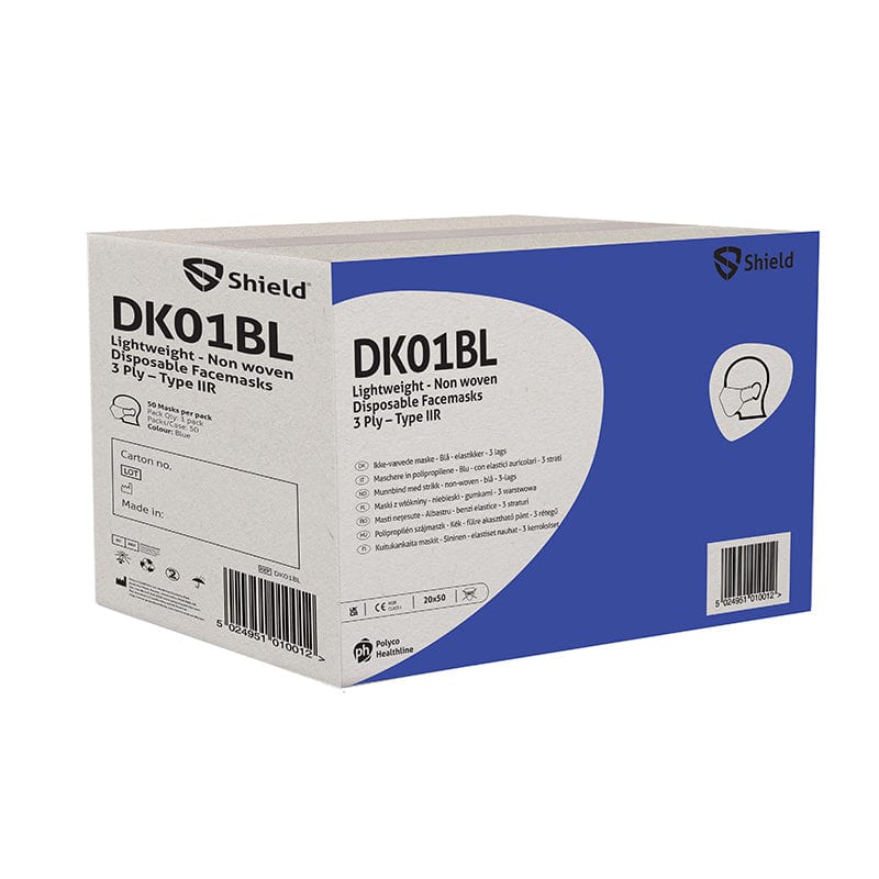 3 ply type iir disposable face mask box