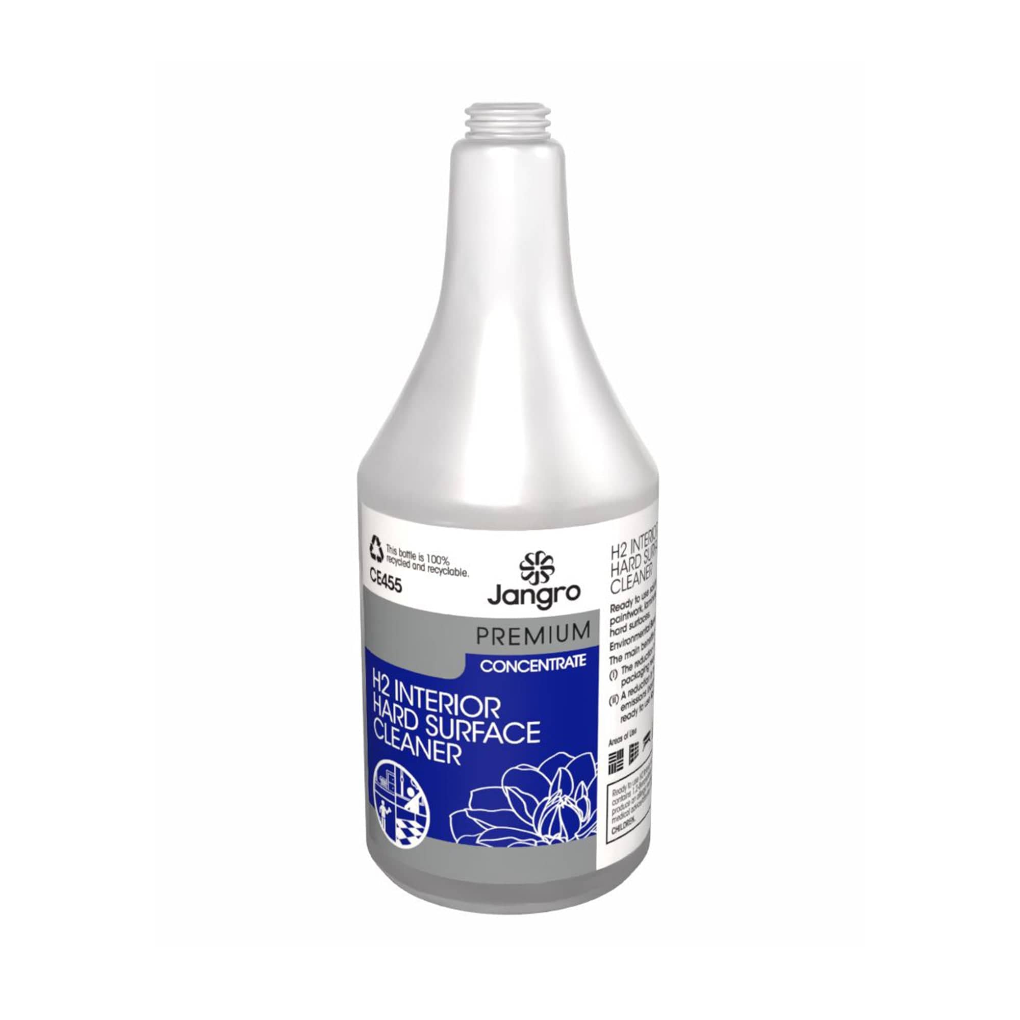 750ml h2 interior hard surface empty bottle