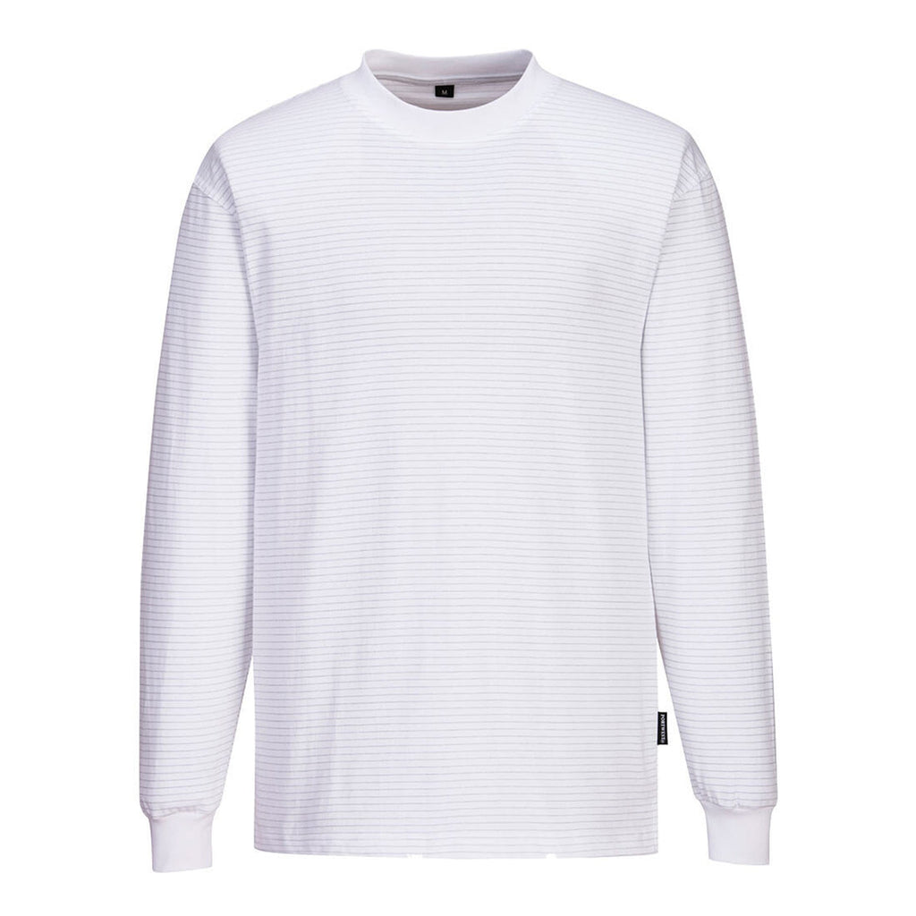 white portwest anti static top