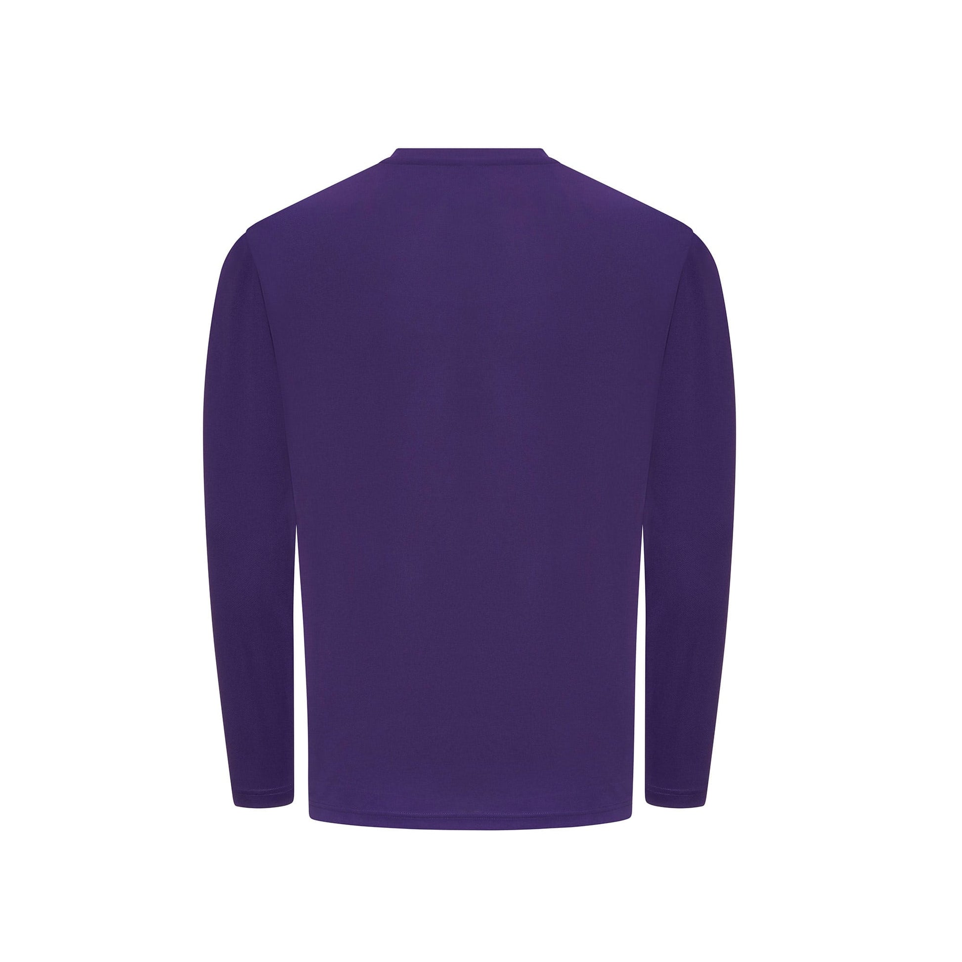 Purple long-sleeve shirt on a white background
