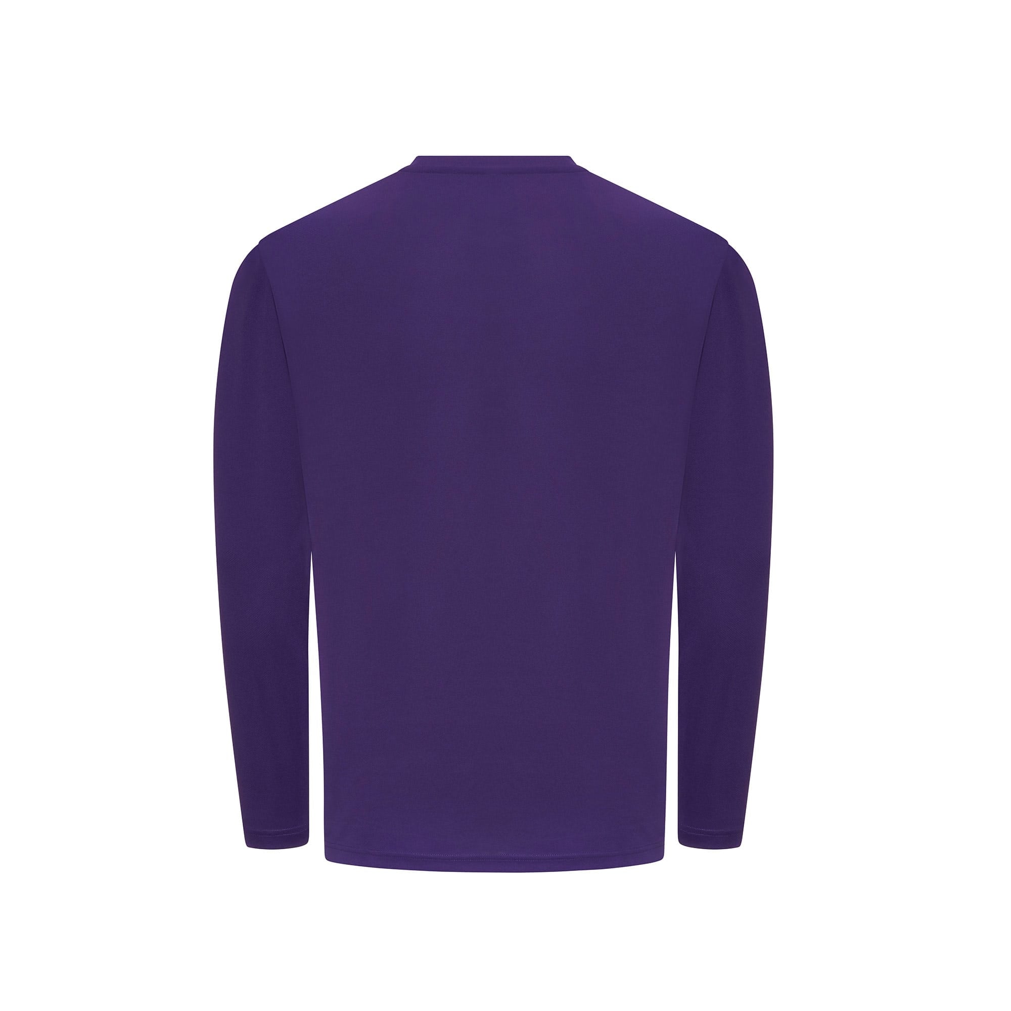 Purple long-sleeve shirt on a white background