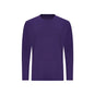 Purple long-sleeve shirt on a white background