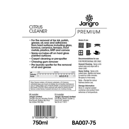 citrus cleaner ba007-75