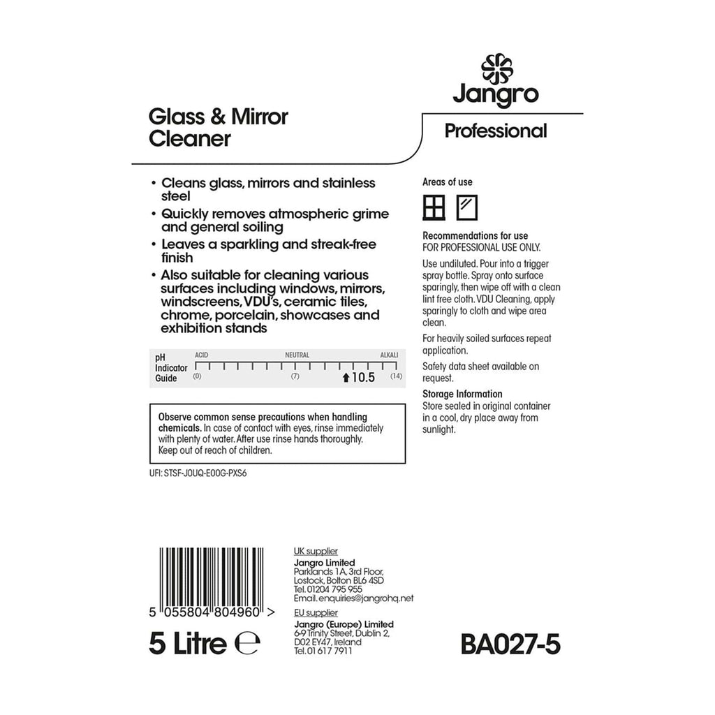 BA027-5 5 litre glass and mirror cleaner