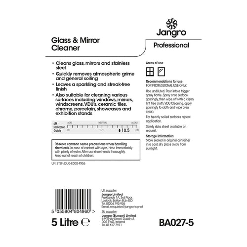 BA027-5 5 litre glass and mirror cleaner