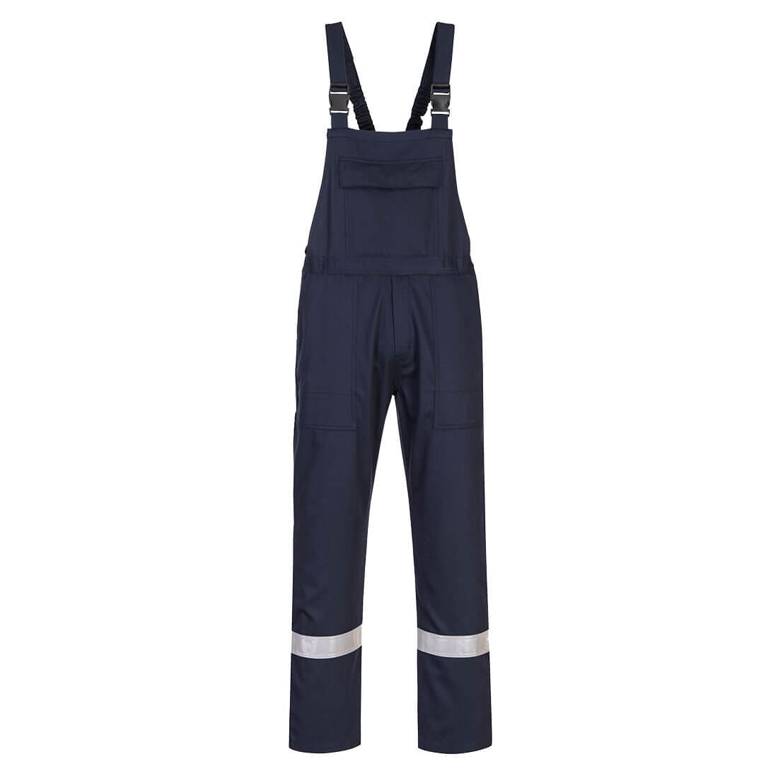 portwest navy bib and brace