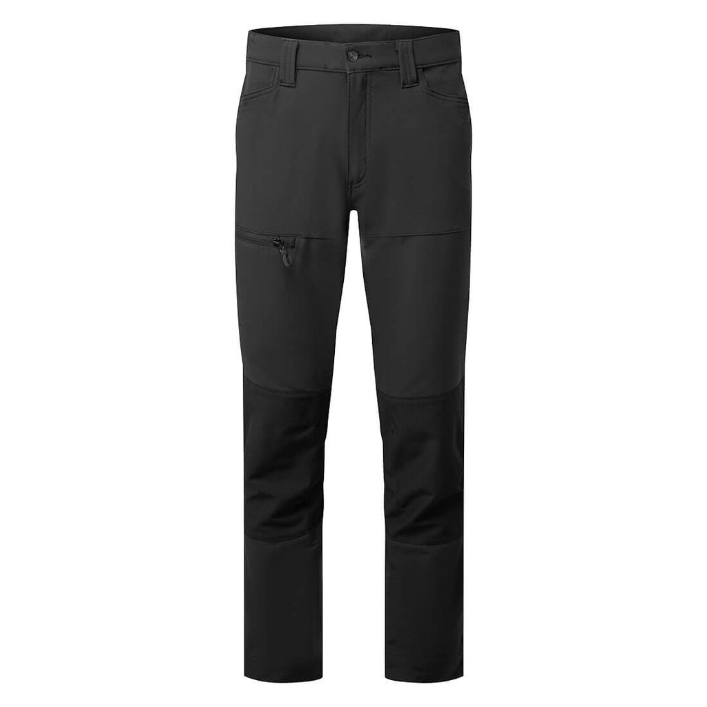Black pants on a white background