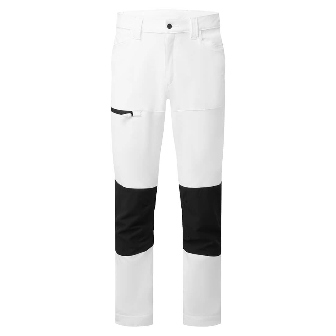 White pants on a white background