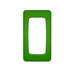 Dark green recycling bin