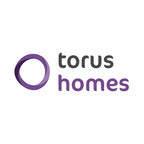 Torus Homes logo with a purple circle and text on a white background
