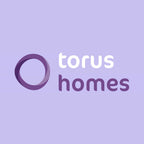 Torus Homes logo on a light purple background