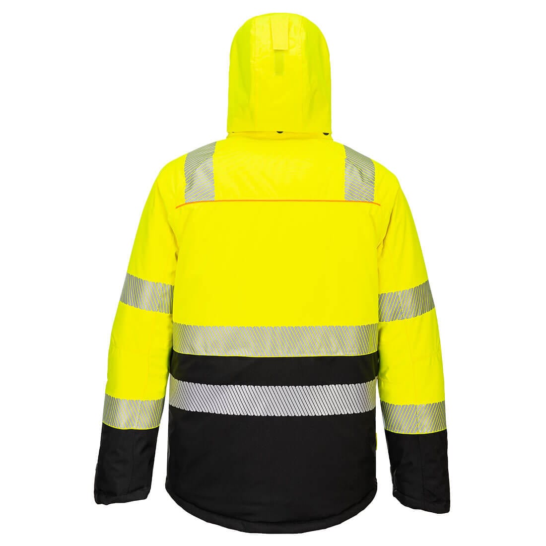 back of portwest reflective hi vis jacket