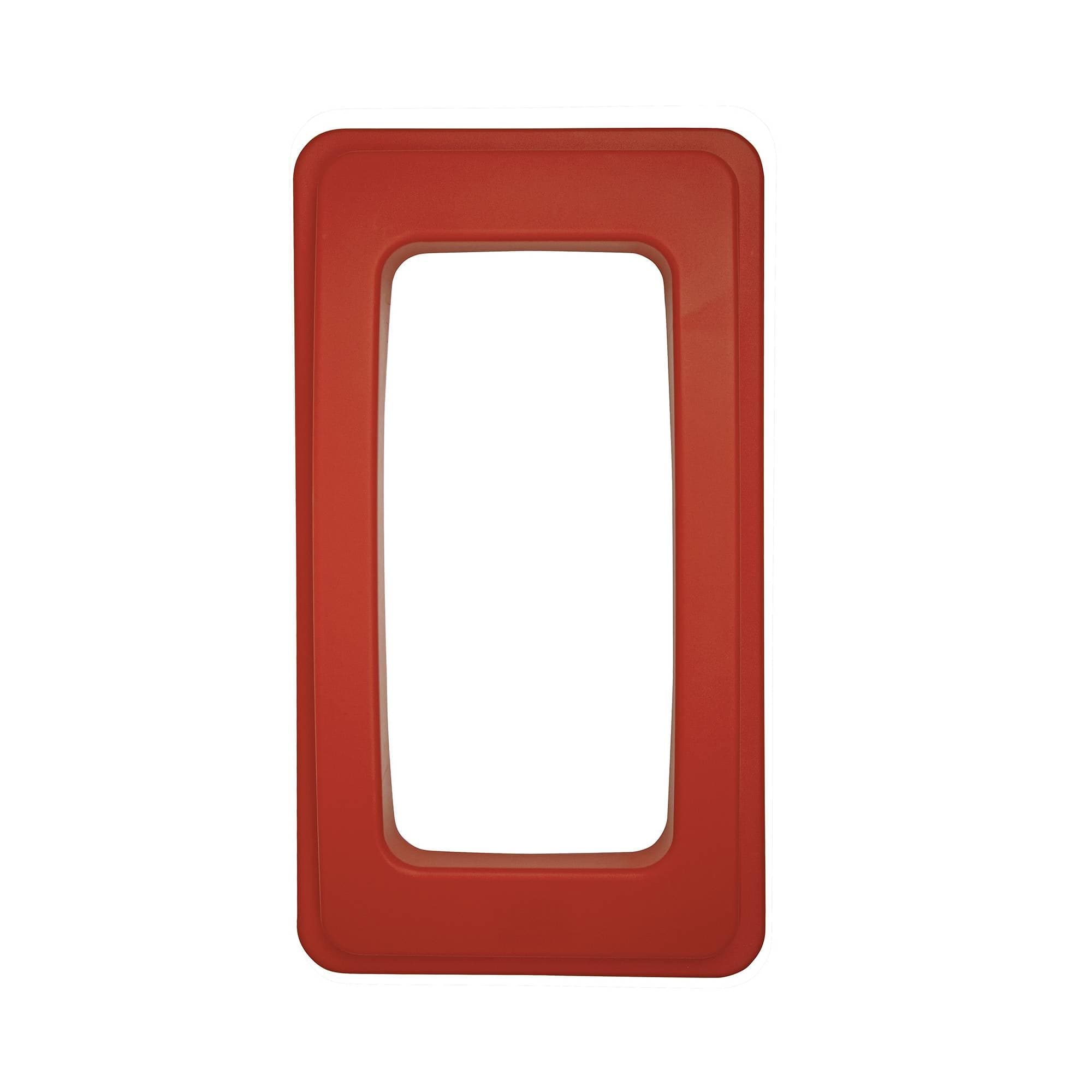 Red recycling bin lid 
