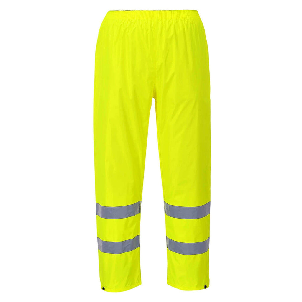 yellow hi vis rain trousers