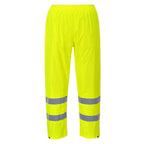 yellow hi vis rain trousers
