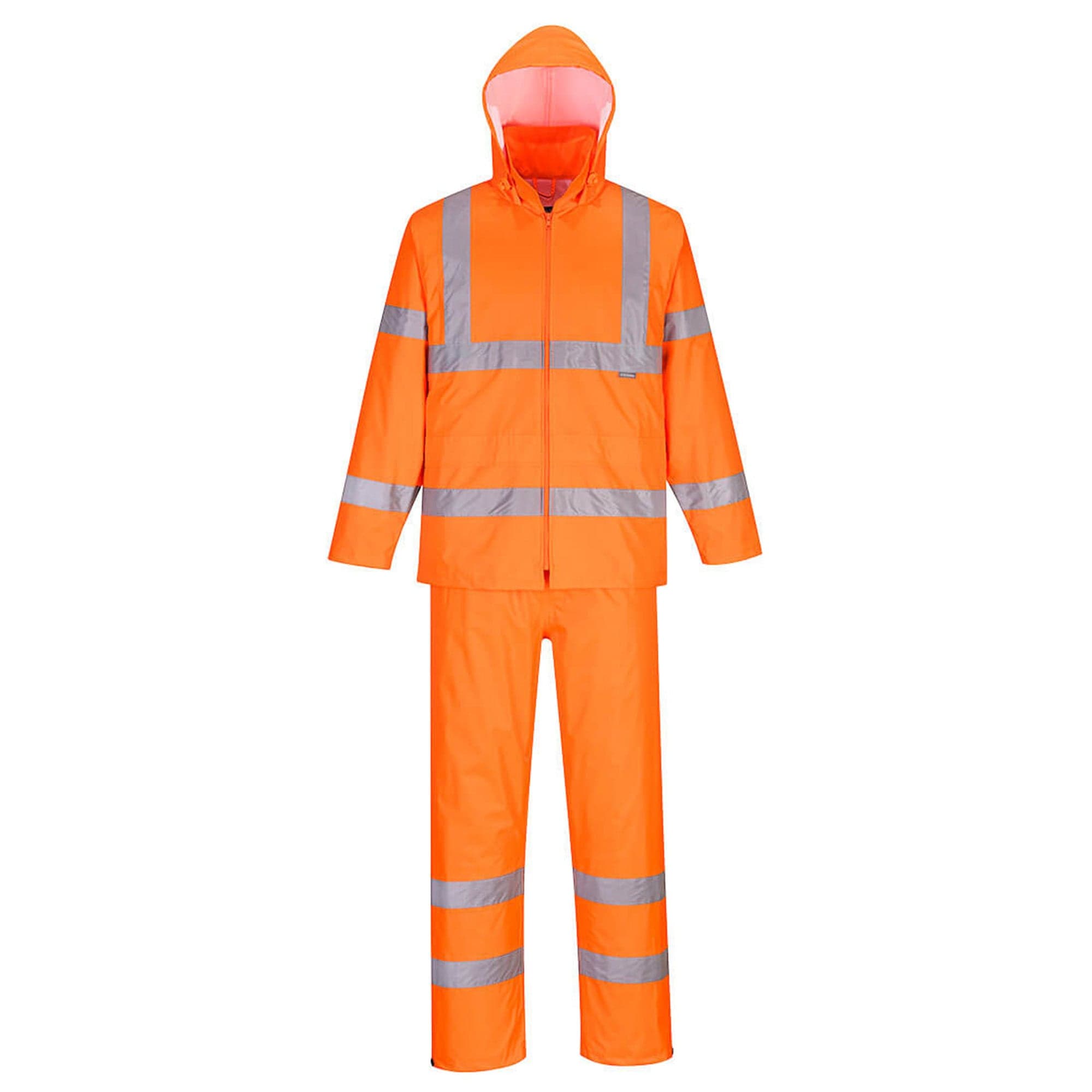 H448 hi vis packaway rain suit