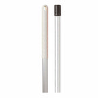 Jangro Exel aluminum mop handle with white grip, suitable for Exel socket systems and color-coded cleaning.