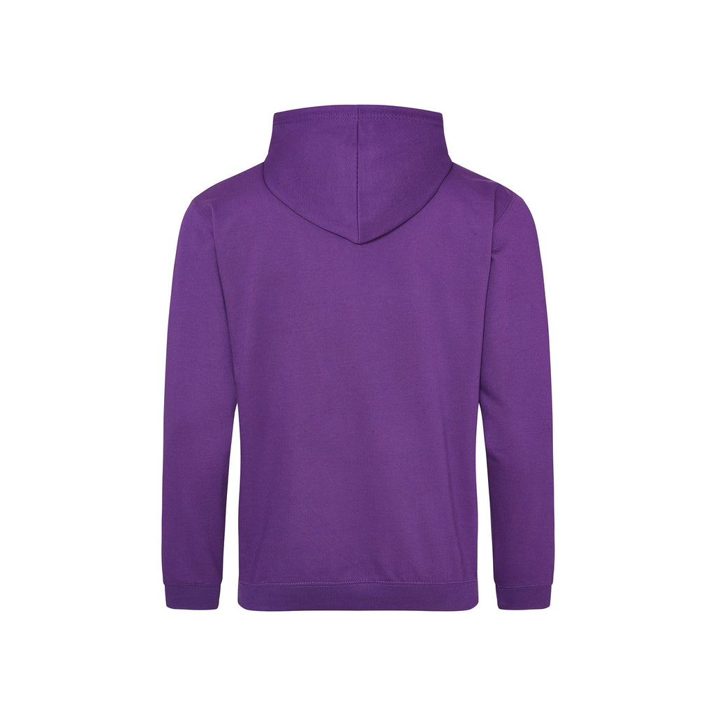 Purple hoodie on a white background