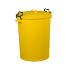 yellow colour coded round bin
