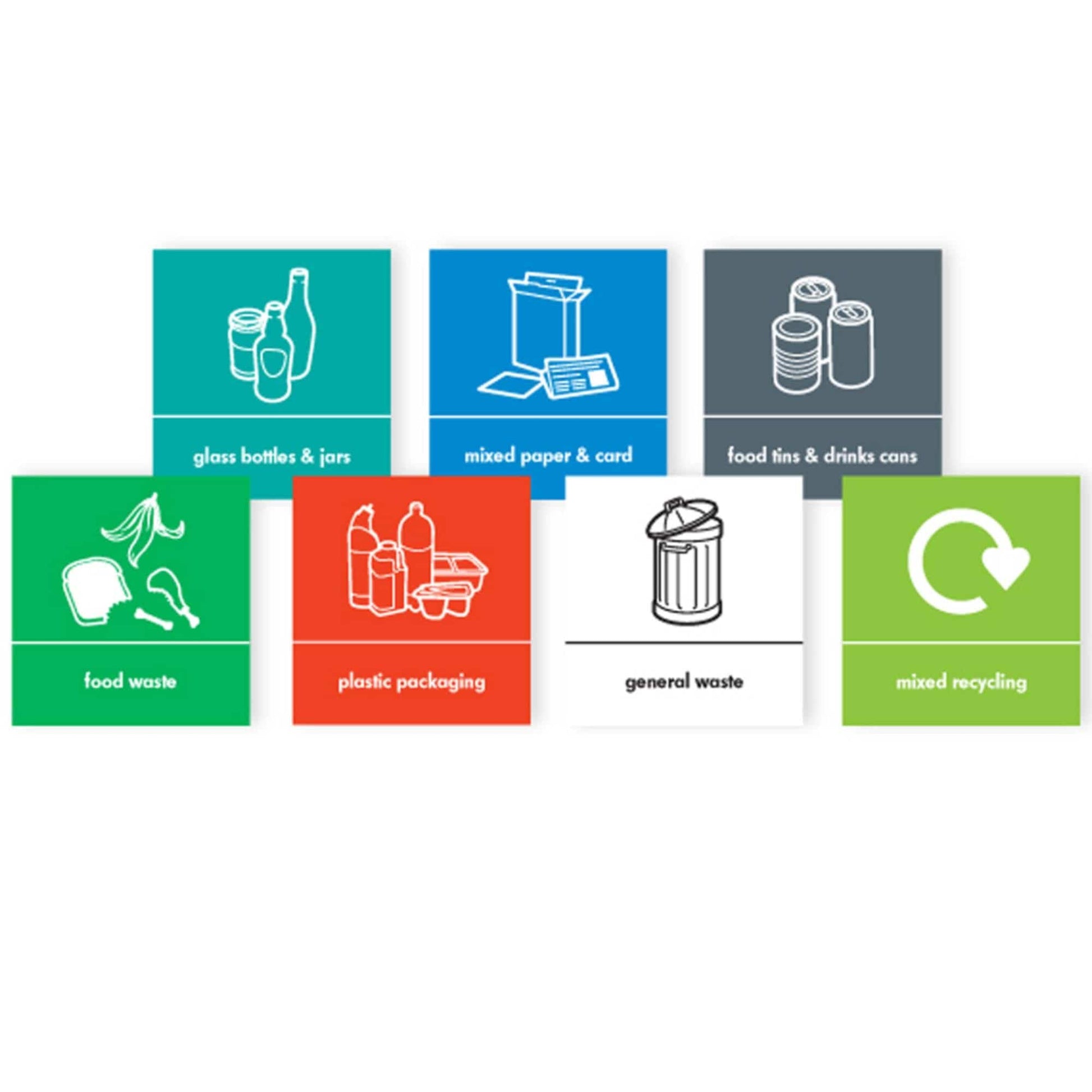 7 options of sticker choices